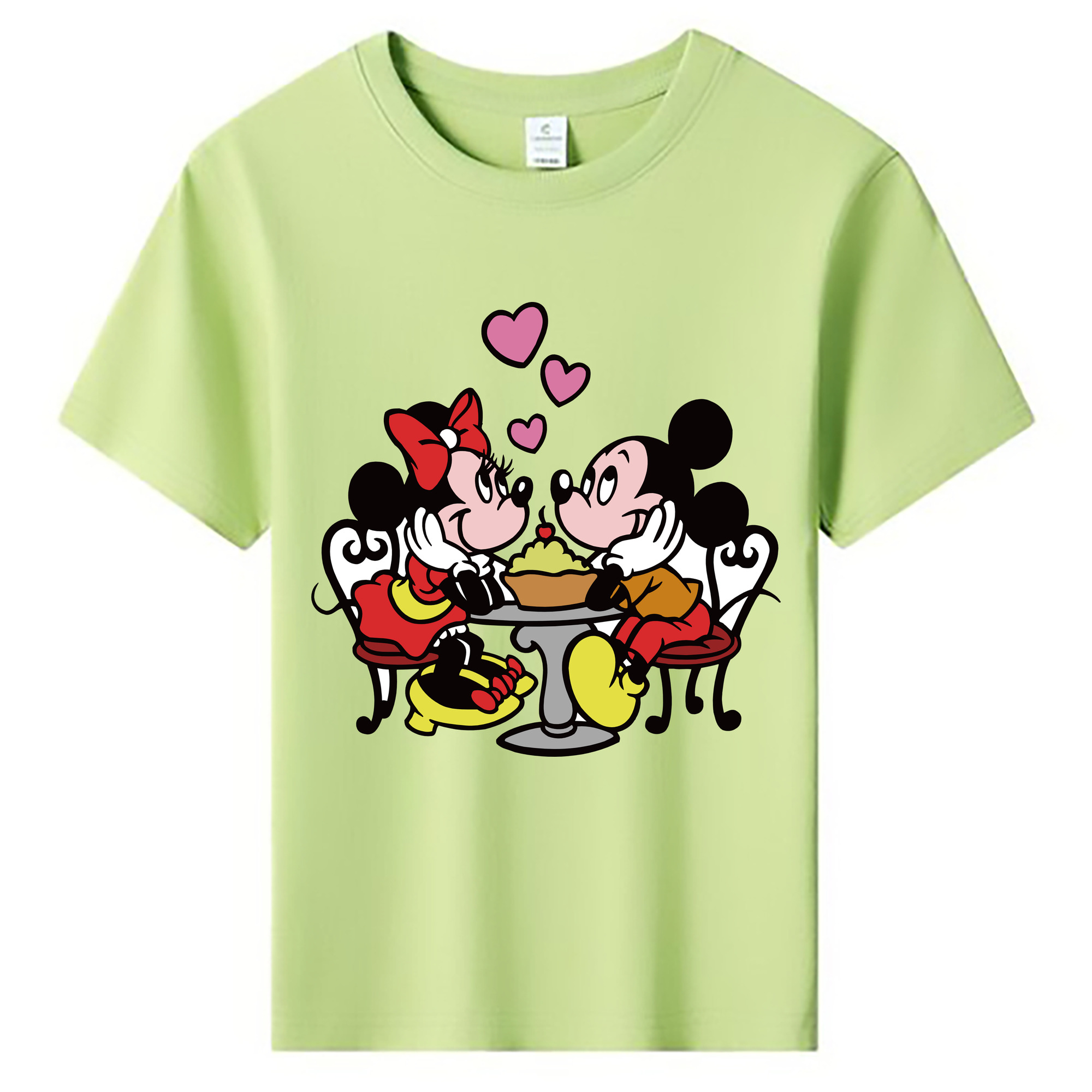 ミッキーマウス Mickey Mouse 綿100％キッズTシャツ（フロントプリント）